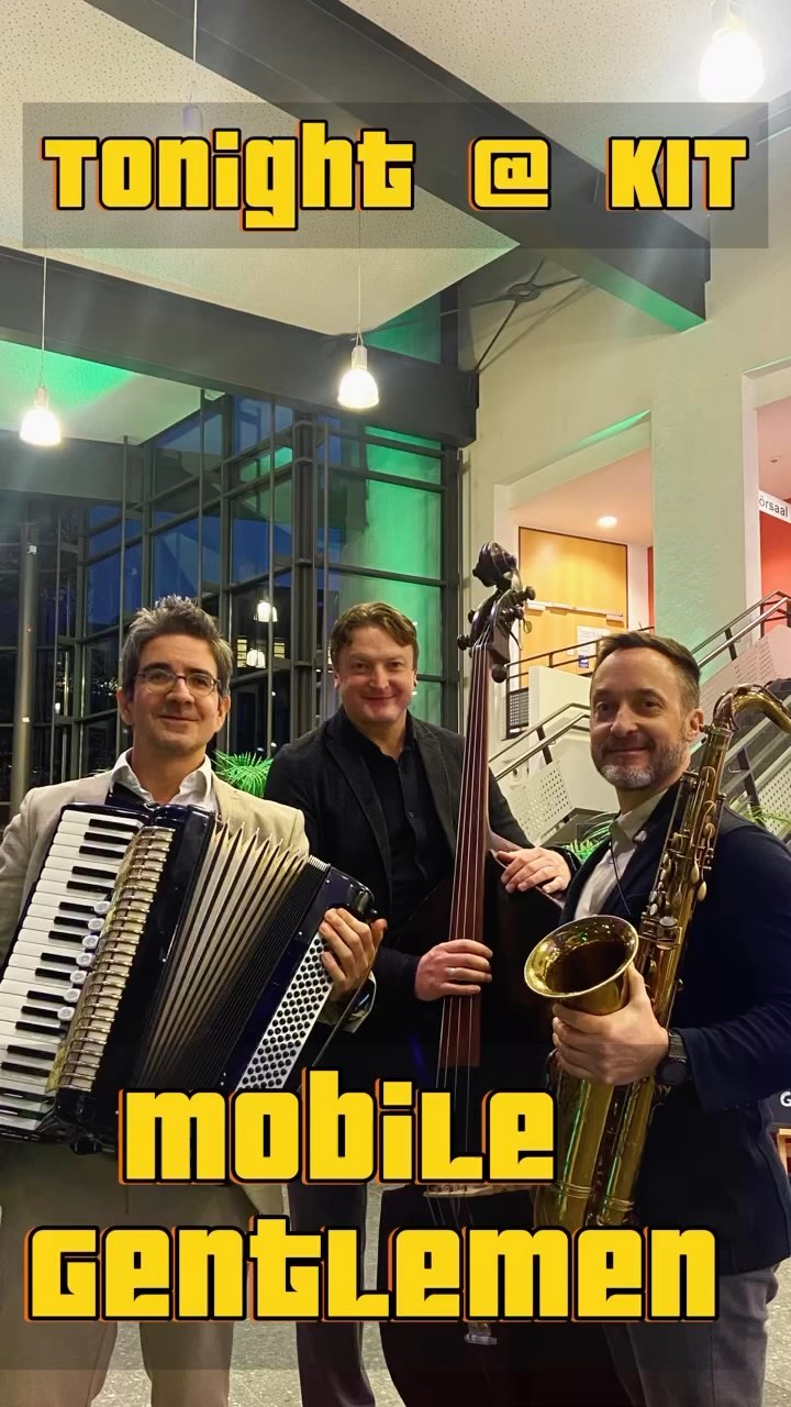 Heute mobil im Trio unterwegs 🎷🎸🪗🎶im @kitkarlsruhe bei einer Veranschiedungsfeier 👍
#EventBand #UnpluggedBand #EventMusic #Trio #LiveMusic #LiveBand #LoungeBand #jazz #swing #livemusiker #Karlsruhe #Heidelberg #Baden-Baden